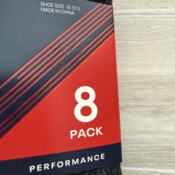 Reebok Value Pack 8 pairs Black Men’s‎ Low Cut Socks Shoe Size 6-12 New - Picture 5 of 6